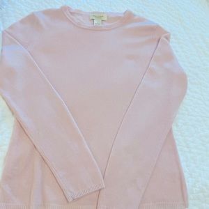 Pale pink cashmere sweater
